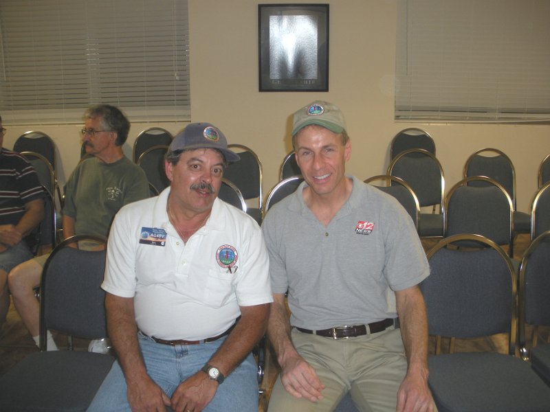 Mtg 031109 02.jpg - Meteorologist Mike Ehrenberg from TV News 12 at JTRG's March 11th 2009 meeting.